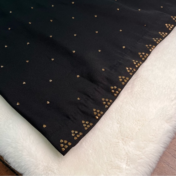 Free People Soho Studded Sleeveless V  Neck Mini Dress Black Size 0 NWT - Picture 14 of 16